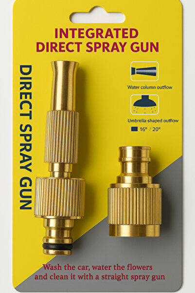 Ardinyo Tazyikli Su Püskürtme Bahçe Sulama Püskürtme Hortum Başlığı Yüksek Basınçlı Ayarlanabilir