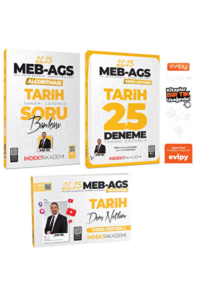İndeks Akademi 2025 MEB-AGS Algoritması Tarih Video Ders Notları + Soru Banka...