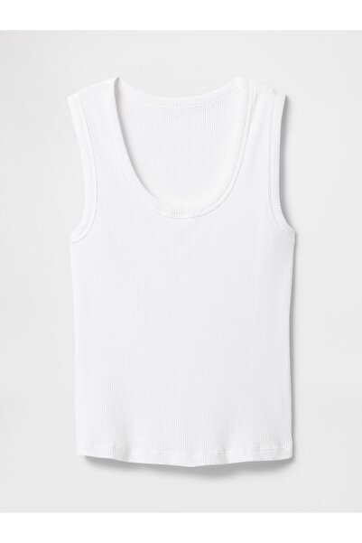 GAP Kadın Whıte Fitilli Halter Yaka Atlet