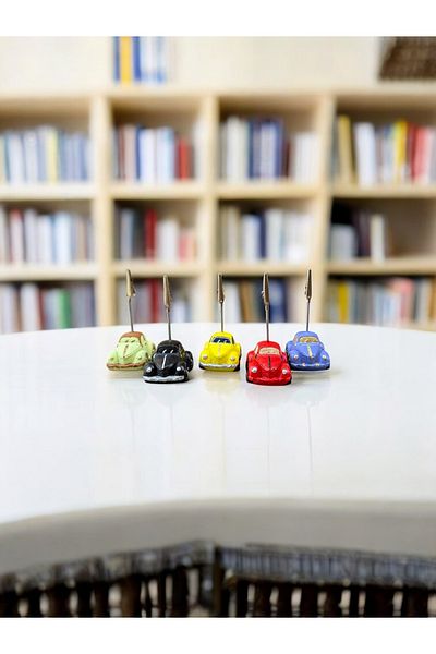 Perazayn 5-частичен сладък държач за бележки с картинки Woswos Cars, за офис бюро, подарък