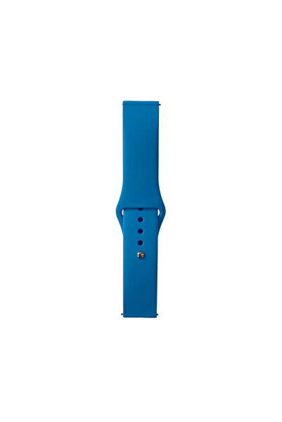 Gear S3 Band Serisi 22mm Klasik Kordon Silikon Strap Kayış-Mavi