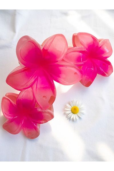 GALATA GIFT Cataramă Lotus de mărime mare - Cataramă pentru femei cu cataramă robustă și flori 11 cm