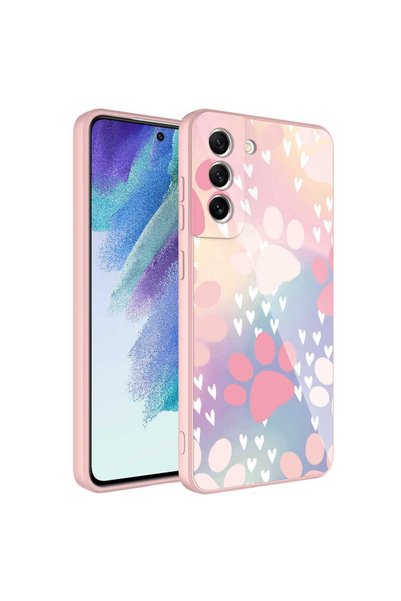 VARDAR AKSESUAR Galaxy S21 Fe Compatible Camera Protected Patterned Hard Sili...