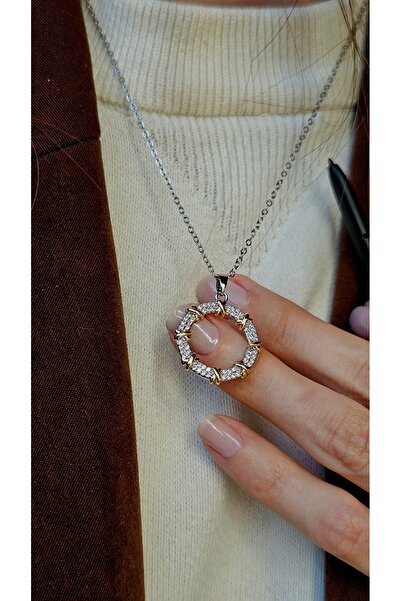 stainless steell Orta Seviye Hassas Ciltler için : Gümüş-Gold Karışımlı Halka...