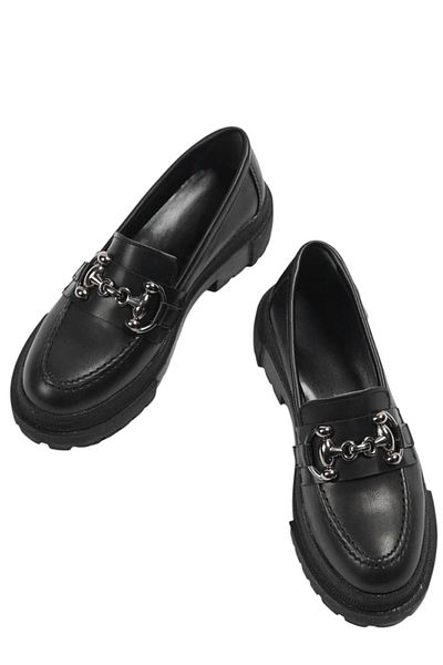 diya shoes Ортопедични стелки за обувки Oxford Laofer с катарама за обувки, Primamit, черни
