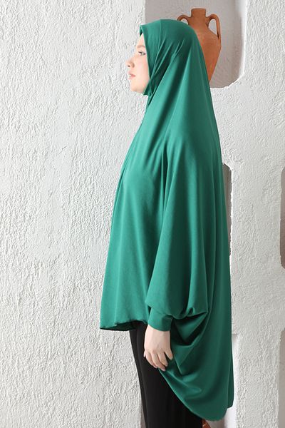 Defkay Έτοιμο πρακτικό μανίκι Hijab σουφλέ κασκόλ