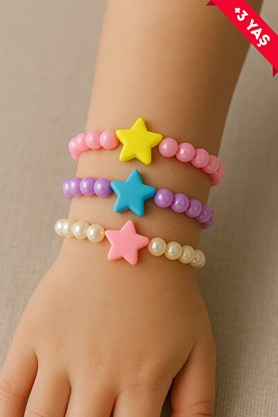 TwinsCollection 3-Piece Girl's Necklace Bracelet Bead Jewelry Set