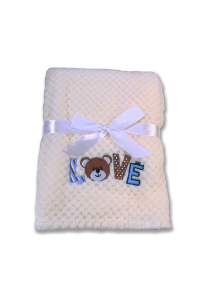 OEM Κουβέρτα μωρού Cangaroo Freya Λευκή 110x80 εκ.