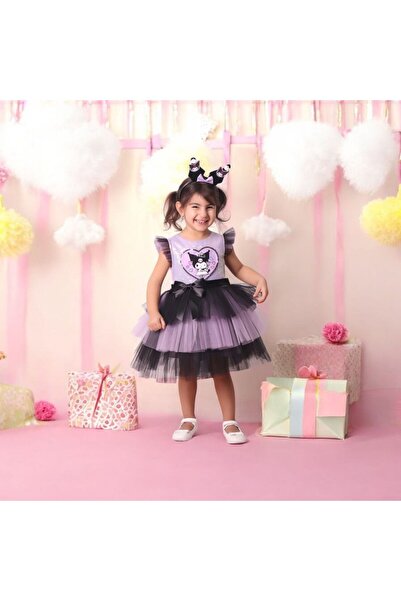 Ahsenimbebe Kuromi Fluffy Dress