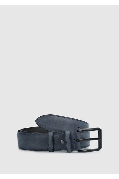 Provoq Provoq 003 Navy Blue Men's Leather Belt