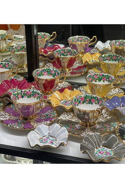 veraev Hand Painting Cup Set of 6