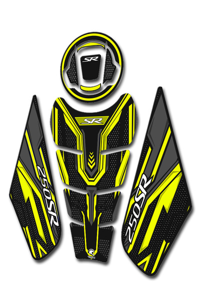 hades motosiklet aksesuarları Cfmoto Sr250 Uyumlu Tank Pad Seti Nightflou