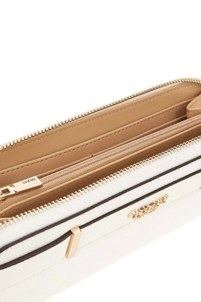 Guess Anadela Slg Large Zip Around Women's White Wallet Swbg9633146-Whi