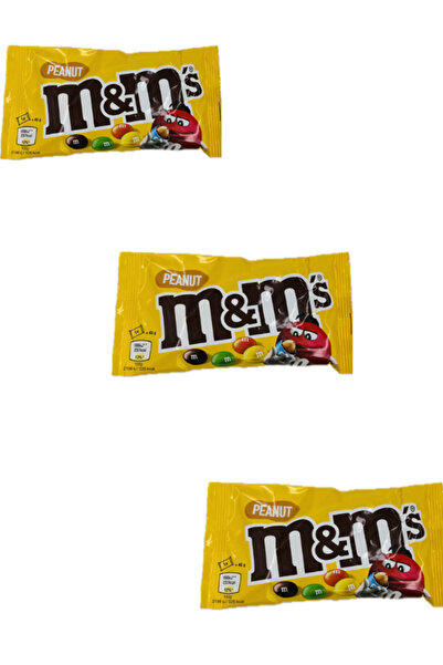 M&M's 45 gr Peanut Chocolate X 3 Avantaj Paket Fıstıklı Draje Çikolata