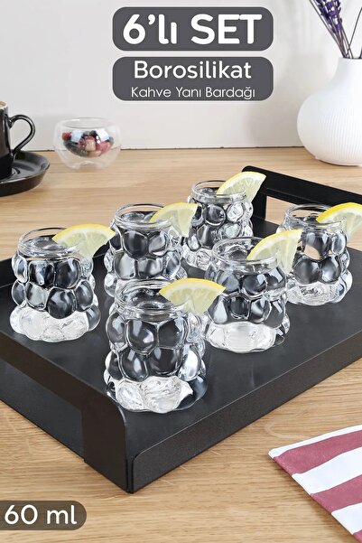 ÇARŞIMSEPETTE Boncuk Şekli Isıya Dayanıklı Borosilikat Bardak | Kahve Ve Sunu...