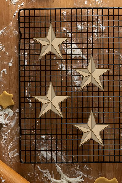 oalpo Star Cookie Mold, Dough Shaper, Biscuit Mold, Easy Cutting Tip