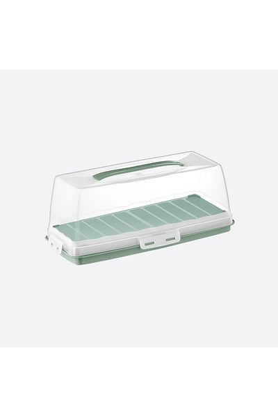 Ayd Kitchen Cake Carry Container, Bpa Free Plastic, Cake Fan with Handle and Lock, Portable(Baton) 3Color 1Pc
