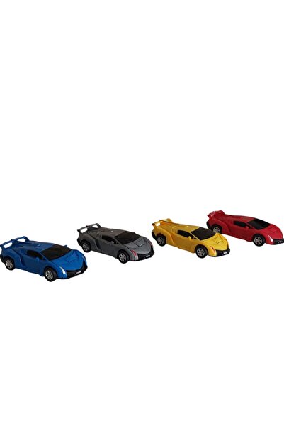 Fidan oyuncak Transformers Robot Çek Bırak Kendiliğinden Robota Dönüşen Lamborghini Araba Sarı