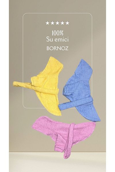 PetiliDünya 100% Water Absorbent Soft Dog and Cat Bathrobe