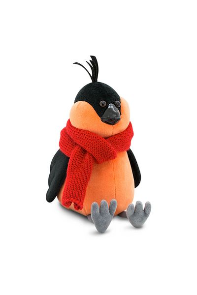 Orange Tree Toys Pasăre de pluș - Bob the Bullfinch: eșarfă roșie 20 - Orange Toys