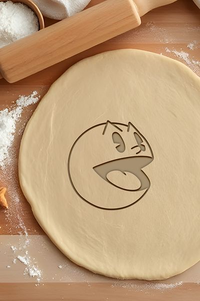 oalpo Pacman Cookie Mold, Dough Shaper, Biscuit Mold, Easy Cutting Tip