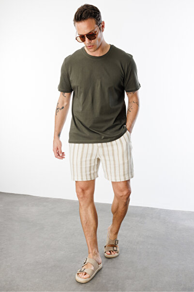 GENIUS STORE Tricou pentru bărbați, 100% bumbac, cu croiala normală, cu decolteu, tricou de bază