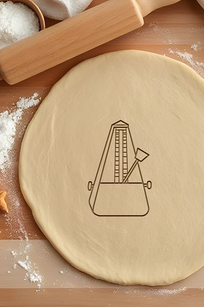 oalpo Metronome Cookie Mold, Dough Shaper, Biscuit Mold, Easy Cutting Tip