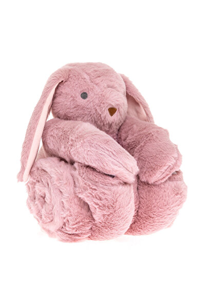 Little Dreams ebebek Little Dreams Tavşan Oyuncaklı Kız Battaniye 70x78 cm Kız Bebek