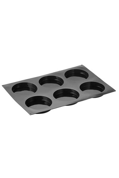 La Pavoni Formă de silicon pentru porții individuale sau inserții, 6 cavități, Pavoflex, Ø160x30h mm