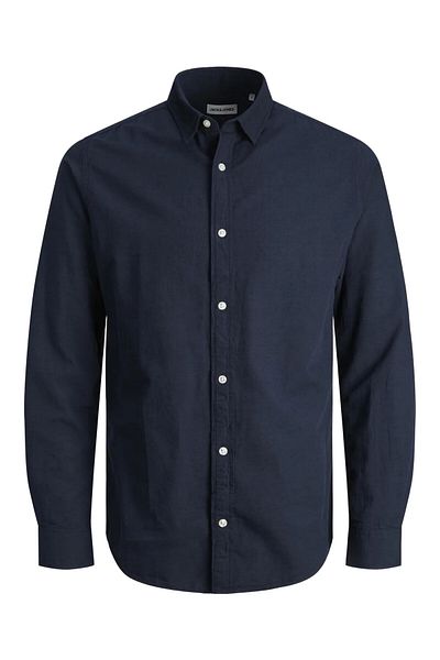 Jack & Jones Plus Мъжка риза с дълъг ръкав Jack&Jones Plus - минималистична - ежедневна и стилна