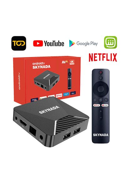 Skynada Android Tv Box, Free Channels Subscription, 4k, Set Top Box, Ott Box, Android 11, Smart Box