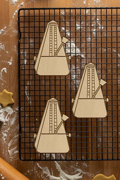 oalpo Metronome Cookie Mold, Dough Shaper, Biscuit Mold, Easy Cutting Tip