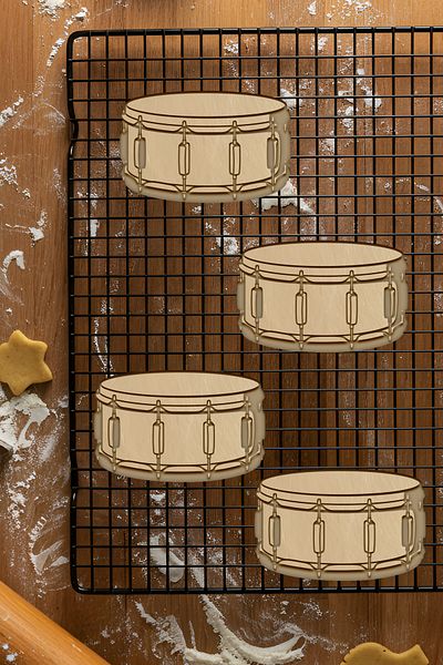 oalpo Drum Cookie Mold, Dough Shaper, Biscuit Mold, Easy Cutting Tip