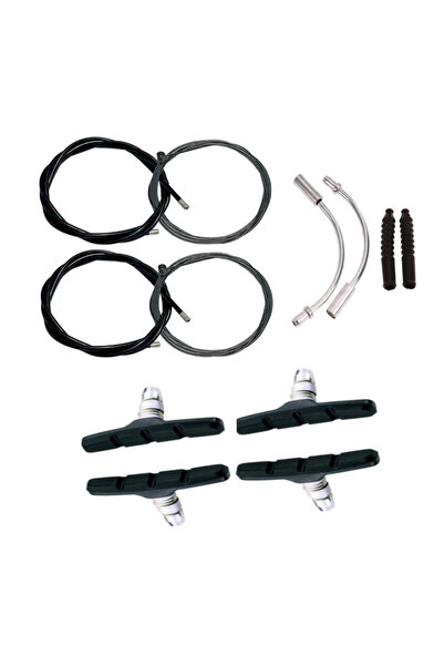 HSGL Bisiklet Fren Siyah Kablo Tel Papuç Pipo Set Bisiklet Fren Sistemleri Ye...