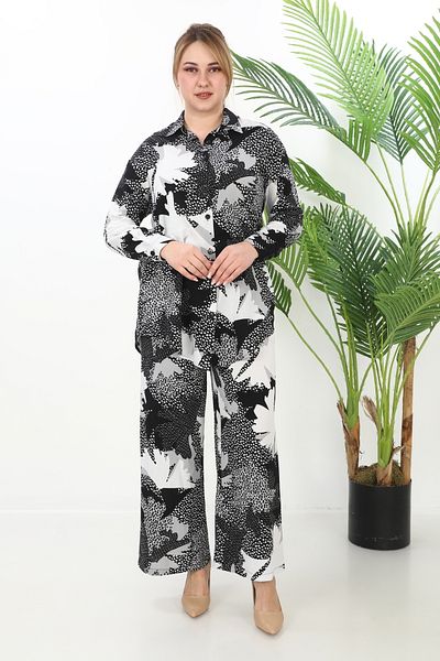 STELLETO Woven Viscose Bottom Top Set 25-874