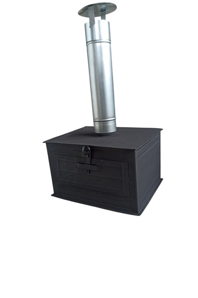 NİGHT CAMPER Soba Kuzinesi ( Seyyar Tak Kamp Sobası Fırını Tek Fırın)