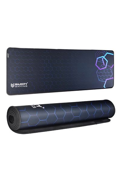 majesty Large Gaming Mouse Pad 90x40 , Stitched Edges, Waterproof, Non-Slip Rubber Base
