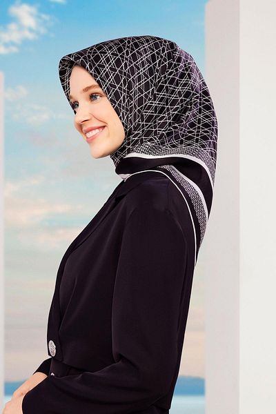 Armine Μεταξωτό Κασκόλ Καλοκαίρι 2024 - 9167-01 Sura