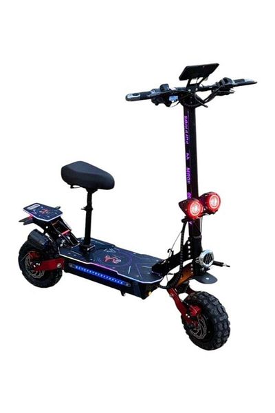 Star Kids Monster Scooter MR08 - Dual Motor 60V, Digital Display, 60V Battery, Large Speakers, and A