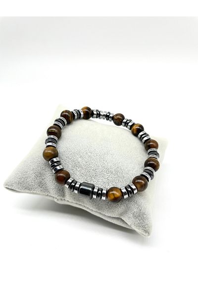 Padore Accessory A+ Quality |   Power and Focus Bracelet:: Natural Stone Bracelet Crafted with Tiger Eye and Hematite