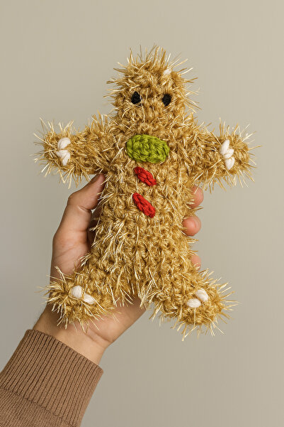 MALLY PET PROFESSIONEL PET CARE Gingerbread Man - لعبة صوتية للقطط والكلاب مص...
