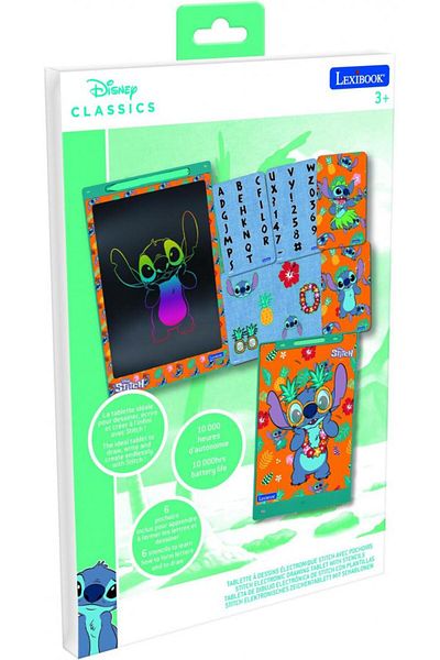 LEXIBOOK Tabletă de desen cu cerneală electronică, Stitch,