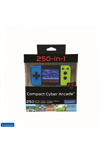 LEXIBOOK Toy robots COMPACT CYBER ARCADE CONSOLE, 250 GAMES