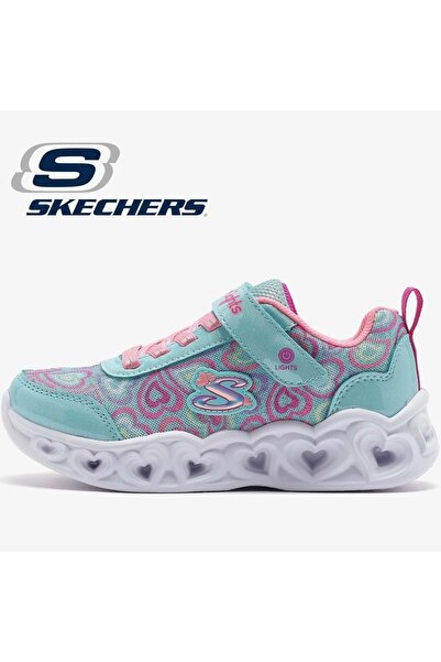 SKECHERS Heart Lights - Boogıe Love 303257L Ortopedik Işıklı Çocuk Spor Ayakk...