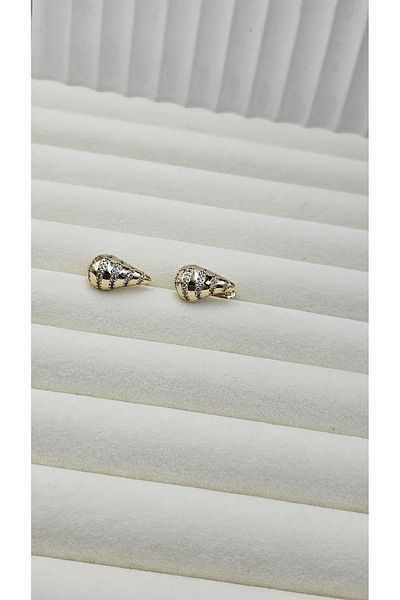 AURA Zircon Stone Women Vip Steel Drop Model Earrings
