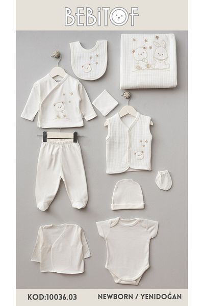 Bebitof 10036 10-Piece Bodysuit Set