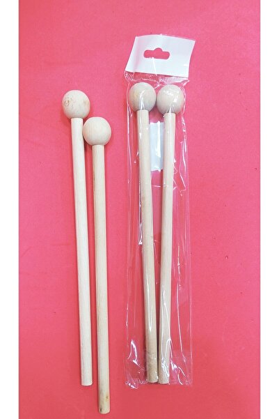 Genel Markalar Ahşap Ritim Çubuğu, Davul Tokmağı 25 Cm 1 Set (2 ADET TOKMAKLI RİTİM ÇUBUĞUNDAN OLUŞUYOR)