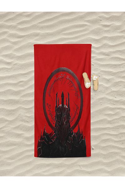 Home Sauron Lord of the Rings Patterned Digital Men's Teenage Children's Printed Beach Bath Towel
