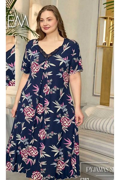 Azra Flared Navy Blue γυναικείο φόρεμα