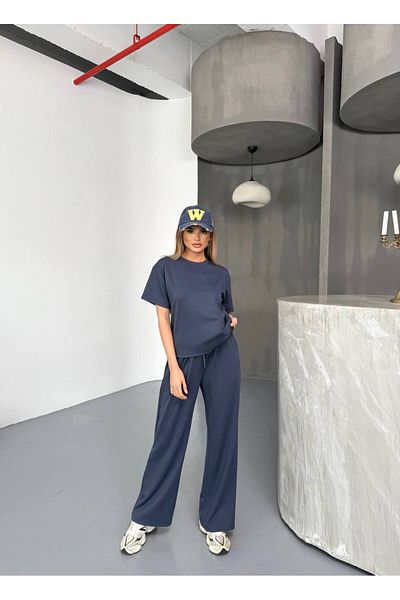 moda poni طقم رياضي من القماش المشروط